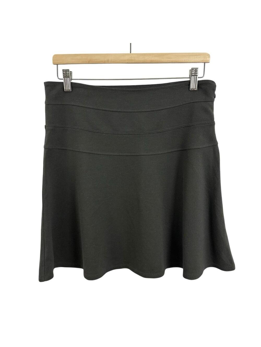 Athleta Women's Gray Skirt Ponte Twill Skyose Stretch Flare Skirt Size 6